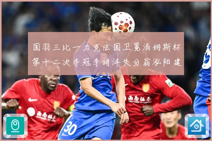 国羽三比一力克法国卫冕汤姆斯杯第十二次夺冠李诗沣失分翁泓阳建成长观察-深度解析